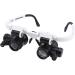 goforwealth Head Mounted with LED Light Jeweller Magnifying Glasses Hands Headset Head-Mounted Magnifying Glasses for Jewelry Sewing Reading Crafts Repair Astounding - Buy Online on SooperMarket.com