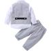 AmzBarley Baby Boys Gentlemans Tuxedo Rompers - Grey 247 | 6-12 Months - Buy Online on SooperMarket.com