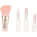 4 in 1 Makeup Brush Transparent Handle Portable Soft Hair Professional Eyeshadow Blush Uniform Coloring for Daily Use for Dating Party - Buy Online on SooperMarket.com