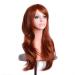 LFMDJF 70cm Wavy Red Wig | Synthetic Hairpieces for Women | Versatile Colors: Black Purple Pink Blue | 28 Inches Silver - Buy Online on SooperMarket.com