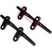MIZUGIWA 4 Inch Boat Cleat Marine 316 Stainless Steel Open Base Deck Cleat Black - Set of 2 - Buy Online on SooperMarket.com