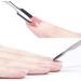 Stainless Steel Cuticle Pusher and Clipper Set - Dual Head Pusher Remover Kit for Nail Care and Gel Polish Removal - Buy Online on SooperMarket.com