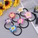 LEORX 12pcs Colorful Plumeria Hair Ties - Soft Ceramic Flower Hair Accessories - Buy Online on SooperMarket.com