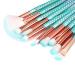 Funfunman 11PCS Makeup Brushes Set - Mermaid Colorful Cosmetic Brushes - Buy Online on SooperMarket.com