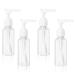 4 pieces 50ml pump donor Transparent Airless Pumpflaschen Reisen Donor bottle Plastic Pum Pum Pumple Valley Air Forage Bottles Plastic bottles for cosmetics shampoo cream