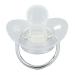 Ultra-Light BPA-Free Silicone Pacifier for Toddlers 6-18 Months | Seamless Design with Silver A-Z Letters & Lid - Buy Online on SooperMarket.com