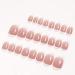French Tip Press on Nails Medium Nude - 24Pcs Acrylic False Nails for Women and Girls - Buy Online on SooperMarket.com