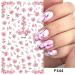 Spring Flowers Nail Art Stickers - Self-Adhesive Fingernail Decals for Women & Girls - Buy Online on SooperMarket.com
