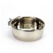 Stainless steel bowl for hanging screw or hook fastening bird rodent dog bowl (0.30 L with screw holder)
