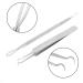 Blackhead & Pimple Removal Tool Stainless Steel Blackhead Removal Tool Kit Curved Tweezers+Looped Double-end Pimple Extractor - Buy Online on SooperMarket.com
