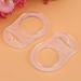 10pcs BPA Free Multi Silicone Pacifier Clips Adapter | Easy to Clean | 20mm Baby Holder - Transparent - International Shipping - Buy Online on SooperMarket.com