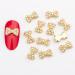 10pcs 3D Nail Art Crystal Rhinestone Bow Big Gems Charms for Nail Art Decoration Jewelry Sparkle Craft DIY Beads (#3042 10pcs)