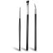 Lusofie 3pcs Eyeliner Brush Set Professional Eye Makeup Brushes Angled Eyeliner Concealer Ultra Flat Thin Brush Beveled Eyebrow Brush