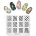 Alexnailart Nail Art Stamping Templates Manicure Tool Lines Lattice (FA006)