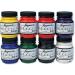 Jacquard Fabric Paint Set - 8 Colors, 2.25oz Bottles, Permanent All-Surface Paint with Brushes - Buy Online on SooperMarket.com