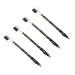 BELLIFFY 4pcs Two-in-one Eyebrow Pencil Eyebrow Makeup Pencils Black Eyebrow Pencil Brow Pencils Brown Wooden