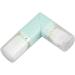 Dual Retractable Powder Brush Portable Makeup Brush Ergonomic 360 Degree Rotation for Travel (Blue) - Buy Online on SooperMarket.com