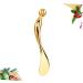 Healeved Makeup Spoon Zinc Cream Spoon Make up Kit Unicorn Horn Clip on Eye Spoon Creami Buttercream Spiral Tool 9.50X1.50X0.50CM Golden - Buy Online on SooperMarket.com