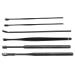 Portable Earwax Removal Tool Set - U Shape & Spiral Ear Cleaner in Black - Buy Online on SooperMarket.com