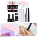 Gel Nail Kit 15ml 7 Colors Gel Extension Nail Kit with UV Lamp Nail File Clip Builder Gel Nail Kit Long-Lasting Gel Polish Starter Kit Acrylic Nail Kit - Buy Online on SooperMarket.com