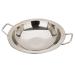 PRETYZOOM Dry Pot Amphora Hot Pot Chaffing Dishes Stainless Steel Cookware Flat Bottom Wok Pan Non Stick Frying Pans Stainless Steel Saute Pan Cookware for Kitchen Home Accessory 28X28X5.5CM Silver