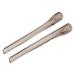 Replacement glasses end tips glasses legs glasses accessories 2 pairs of light brown transparent glasses end tips iron-replacement earplugs tubes for thin metal glasses legs