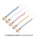 Center Coast Collections Silicone Pacifier Clip - Secure Binky Holder - Neutral Beige - Unisex for Baby and Toddlers - Buy Online on SooperMarket.com