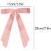 2 Pack Hair Bows for Women White Bow Hair Clips French Barrette with Long Silky Satin Hair Ribbons for Women Girls(White Pink) - Buy Online on SooperMarket.com