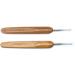 Luwigs Dreadlocks Crochet Hooks Set - Bamboo Handle Locs Crochet Needle Steel Hook for Hair Braids - 0.5mm & 0.75mm (2pcs) - Buy Online on SooperMarket.com
