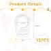 Vicloon Silicone Baby Dummy Pacifier Holder Clip Adapter - 12Pcs Transparent White - Buy Online on SooperMarket.com
