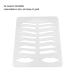 Brow Lip Stencil - Reusable PVC Eyebrow Decoration Tool - Buy Online on SooperMarket.com