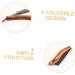 Beavorty 4pcs Folding Razor Set - Men's Straight Razors with Wooden Handles | Premium Manual Shaver & Knife Holder | Stainless Steel Blades for a Close Shave - Buy Online on SooperMarket.com