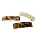 Hair Barrettes Tortoise Shell Cellulose Acetate Hair Clips Medium French Design Rectangular Automatic Hair Pin for Women Ladies 3 Pack STYLE A