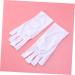 minkissy 3 Pairs Gloves Nail Shield Glove Cotton Glove Chinese Wooden Pillow Silicone Ear Display Glove Manicure Glove Sun Protection White - Buy Online on SooperMarket.com