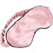 Zeiwohndc Double Sided Imitation Silk Satin Sleep Eye Mask - Women's Solid Color Anti-Aging Skin Care Blindfold with Elastic Band - Buy Online on SooperMarket.com