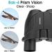 20x25 Compact Binoculars for Adults and Kids - High Power Easy Focus with Low Light Vision - Ideal for Bird Watching and Travel - Black - Buy Online on SooperMarket.com