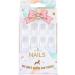 Brishow Coffin False Nails - White Short Gradient Acrylic Press on Nails for Women - 24pcs - Buy Online on SooperMarket.com