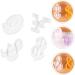 STOBOK 12 Pcs Silicone Mold Silicone DIY Mold DIY Symbol Mold Epoxy Jewelry Molds Gummy Molds Resin Necklace Mold Molds for Concrete DIY Crafts Cake Mold Manual White Silica Gel Whitex3pcs 4.8X4.2CMx3pcs - Buy Online on SooperMarket.com