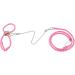 Adjustable Hamster Harness & Leash | Anti-Bite Vest for Hamsters Gerbils Rats Mice Ferrets & Squirrels - Pink - Buy Online on SooperMarket.com