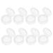 PACKOVE Makeup Case 8pcs Box Empty Eye Shadow Box Sheer Lipstick Empty Eyeshadow Organizer Makeup Tool Round Travel Sample Jars White 4x3.8cm