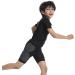 Topeter Padded Football Shirt for Youth | Compression Rib Protection - XL Pure Black - Buy Online on SooperMarket.com