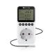 Ketotek digital thermostat socket timer day night temperature controller with timer 230V with sensor for greenhouse terrarium heating cooling temperature -controlled plug kt3200