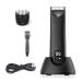 Trimmer for Men Replaceable Ceramic Blade Heads Waterproof Wet/Dry Groin & Body Shaver Groomer Easy to Use B