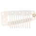 Hair Extension Clip 10 tooth Design Wig Clip Durable and Safe Functional for Wigs Hair Weaving for Most People(creamy-white) - Buy Online on SooperMarket.com