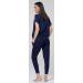 HAPPY MAMA Maternity Breastfeeding Lounge Set 1024p 10 Navy With Stars - Buy Online on SooperMarket.com