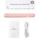 2 in 1 Ceramic Hair Straightener & Flat Iron - 3D Floating Plate Smart Keep Warm Function - Easy to Use - Pink - Buy Online on SooperMarket.com