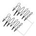 12pcs Vintage Black Bobby Pins Fashion BB Clip for Women and Girls - Buy Online on SooperMarket.com
