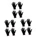 PRETYZOOM 2 Sets 4pcs Grill Gloves Silicone Bumps Proof Glove Hairdressing Tool As Shownx3pcs 21.5X12.2 cmx3pcs