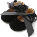 RVROVIC Baby Girl Moccasins | Infant Princess Sparkly Shoes 6-12 Months | Soft Sole Prewalker Toddler Girls Shoes (Black) - Buy Online on SooperMarket.com