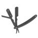 Premium Black Razor Wood & Swing Lock Razor for Precision Barbering | Barber Bart Klinge Rack - Perfect for Men's Grooming - Buy Online on SooperMarket.com
